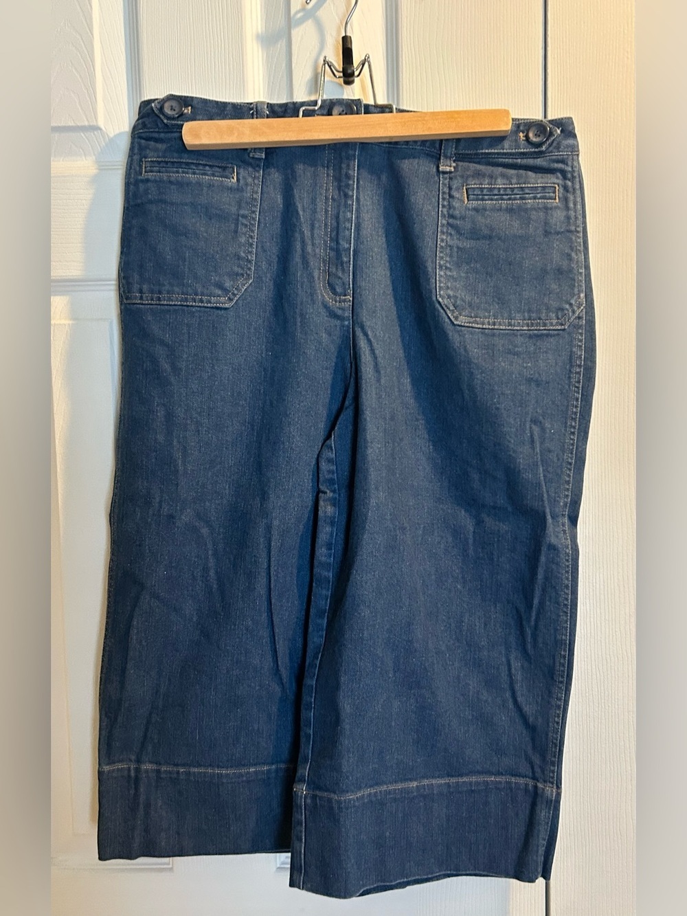 Talbots Blue Denim Stretch capris